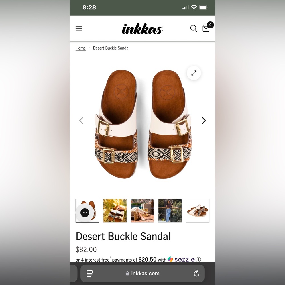 Inkkas buckle sandles